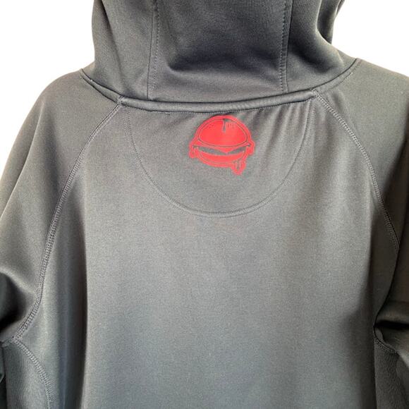 Saga Outerwear Snowboard Hoodie Mens L Teal Pullover Ski Snow Kangaroo Pocket - Picture 7 of 9